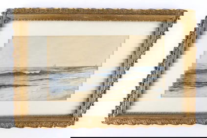 19th Century Watercolor on Paper