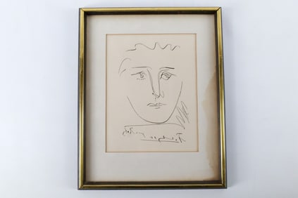 Original Etching by Pablo Picasso "Pour Robie"