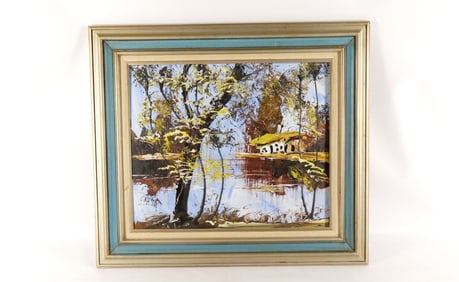 Oil on Board by Morris Katz