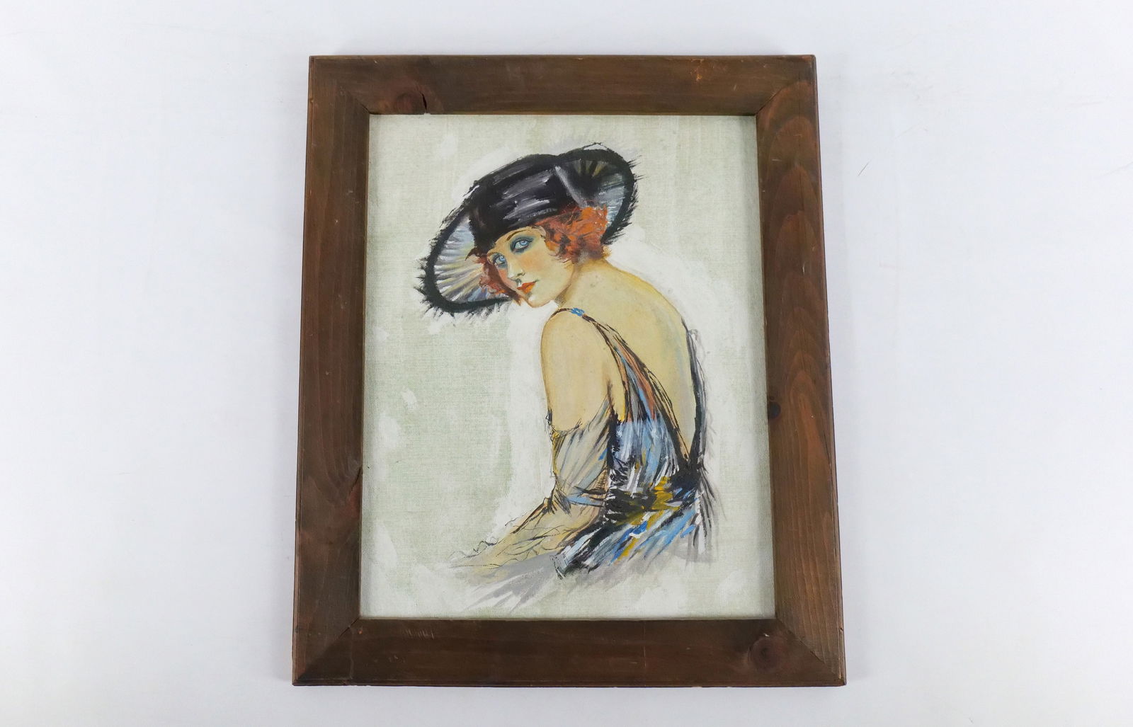 Oil on Canvas portrait of an Art Deco Woman (1 of 7)