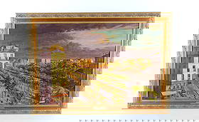 Oil on Canvas by Edouard Goerg (1893-1969): Oil on Canvas by Edouard Goerg (1893-1969) depicting city street scene, Measures 26 inches tall by 36 inches long. Édouard Goerg (1893–1969) was a major French Expressionist painter, engraver, and