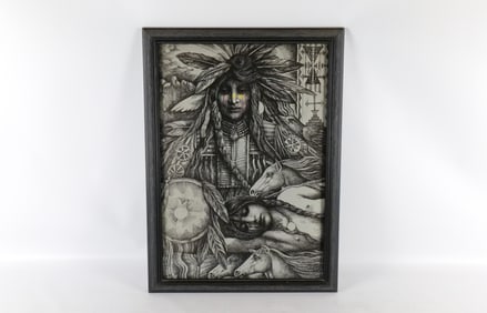 Mix-Media Pen & Ink by Josef Kozak (1953-2025)