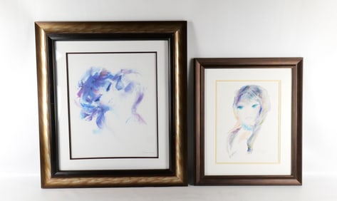 Lot of 2 Seriolithographs by Shan-Merry