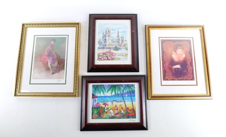 Lot of 4 Serigraphs