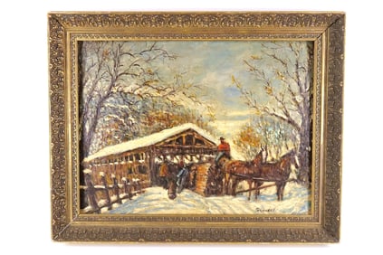 Oil on Board by Giovanni