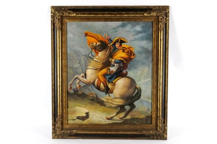 Serigraph on Canvas Napolean on horseback