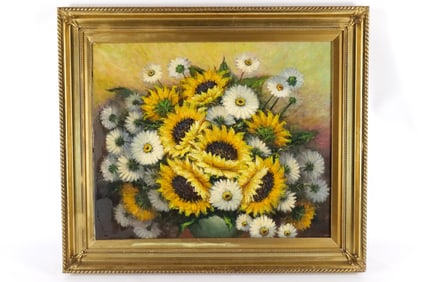 Serigraph on Canvas Still Life Painting