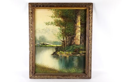 Serigraph on Canvas Landscape