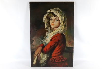 Serigraph on Canvas of a Woman