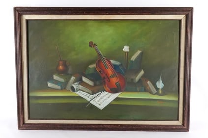 Oil on Canvas Still Life by Toby