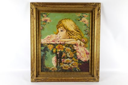 Serigraph on Canvas with hand painted accents