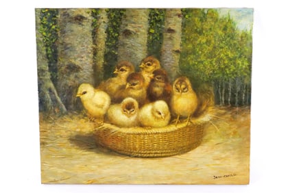 Serigraph on Canvas with hand painted accents