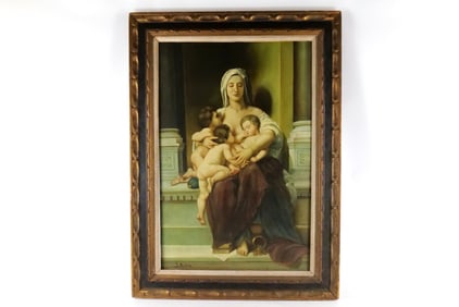 Serigraph on Canvas with hand painted accents