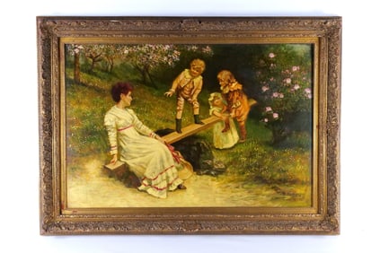 Serigraph on Canvas with hand painted accents