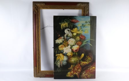 Serigraph on Canvas with hand painted accents