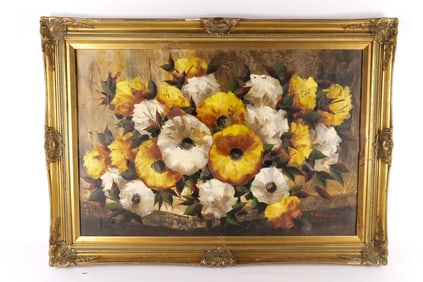 Serigraph on Canvas with hand painted accents