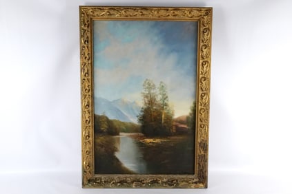 Serigraph on Canvas with hand painted accents