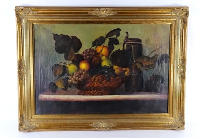 Oil on Canvas depicting a Still Life
