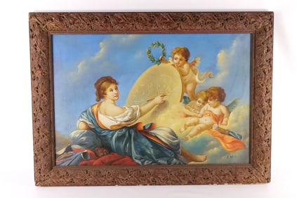 Serigraph on Canvas with hand painted accents