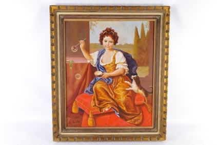 Serigraph on Canvas with hand painted accents