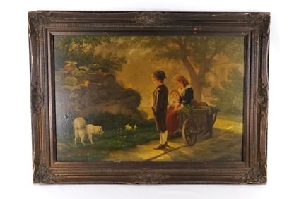 Serigraph on Canvas with hand painted accents