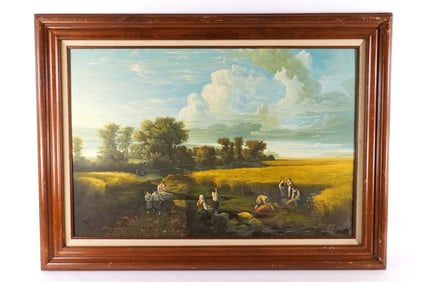 Serigraph on Canvas with hand painted accents