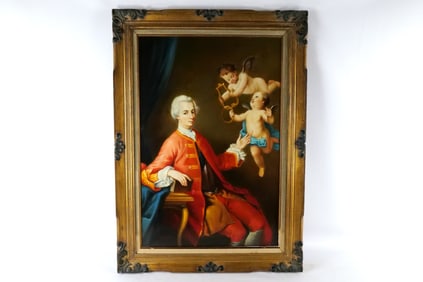 Serigraph on Canvas with hand painted accents