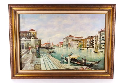 Serigraph on Canvas with hand painted accents