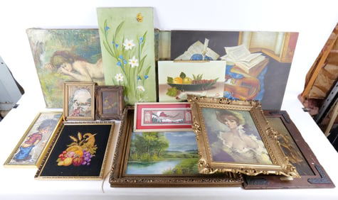 Group lot of (13) Pieces of Art
