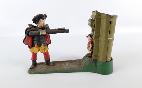 William Tell Mechanical Book of Knowledge Cast Iron Mechanical Bank