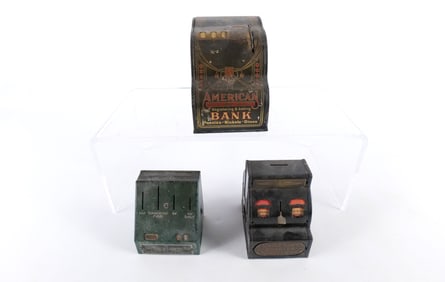 Lot of 3 Vintage Banks