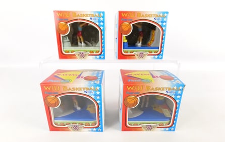 Lot of 4 W/U Basketball Savings Banks