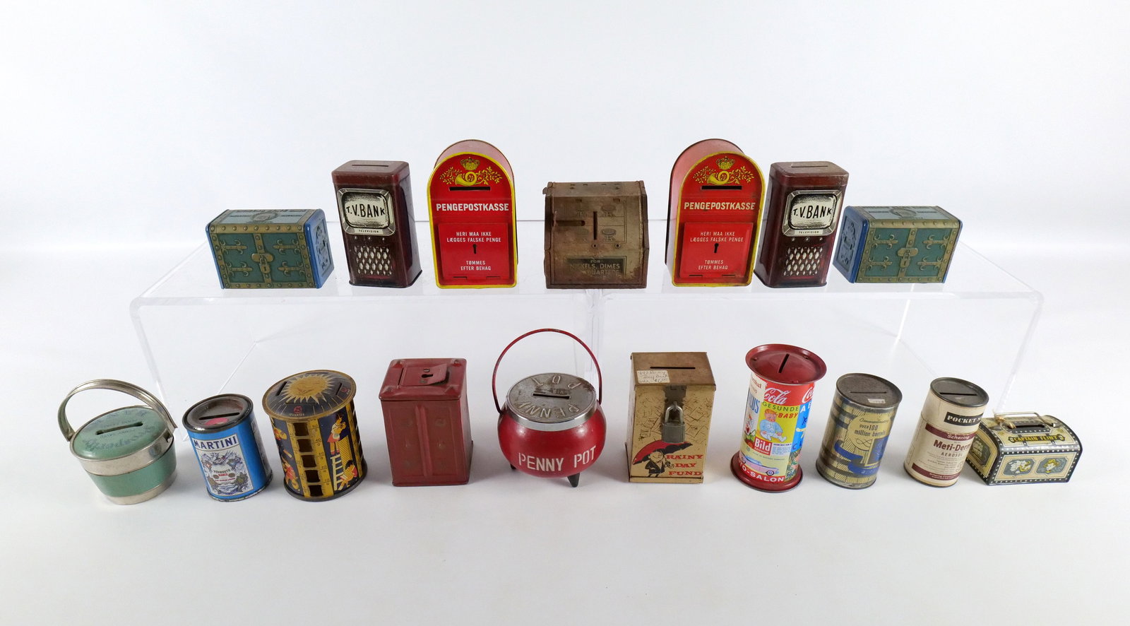 Lot of Vintage Metal Banks (1 of 15)