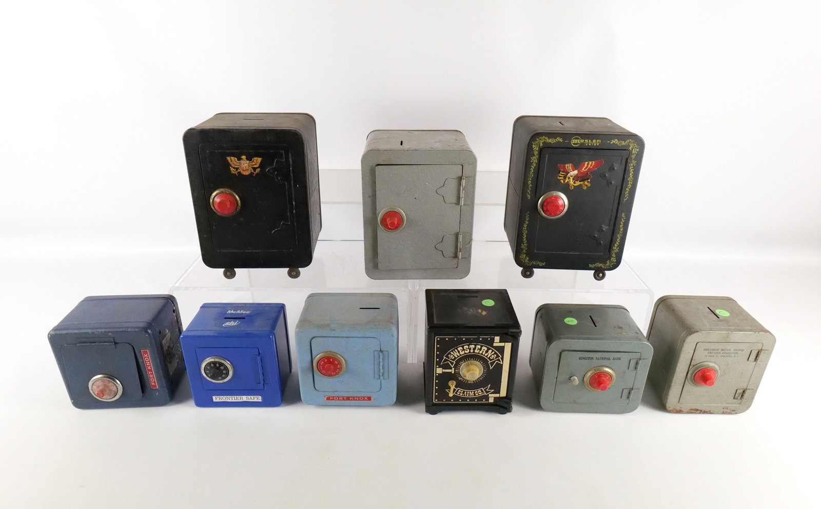 Lot of Metal Safe Box Banks (1 of 15)