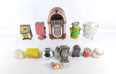 Lot of Music, Photography and Sports Themed Banks