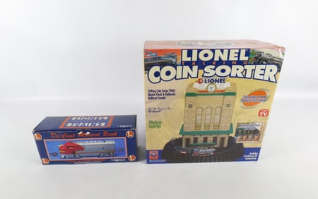 Lot of 2 Lionel Coin Related Items