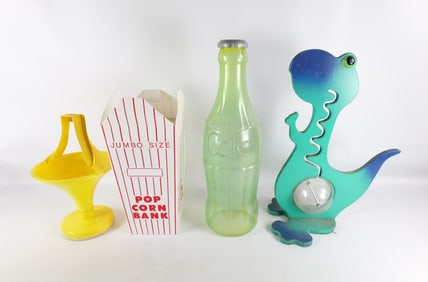 Lot of 4 Oversized Novelty Banks