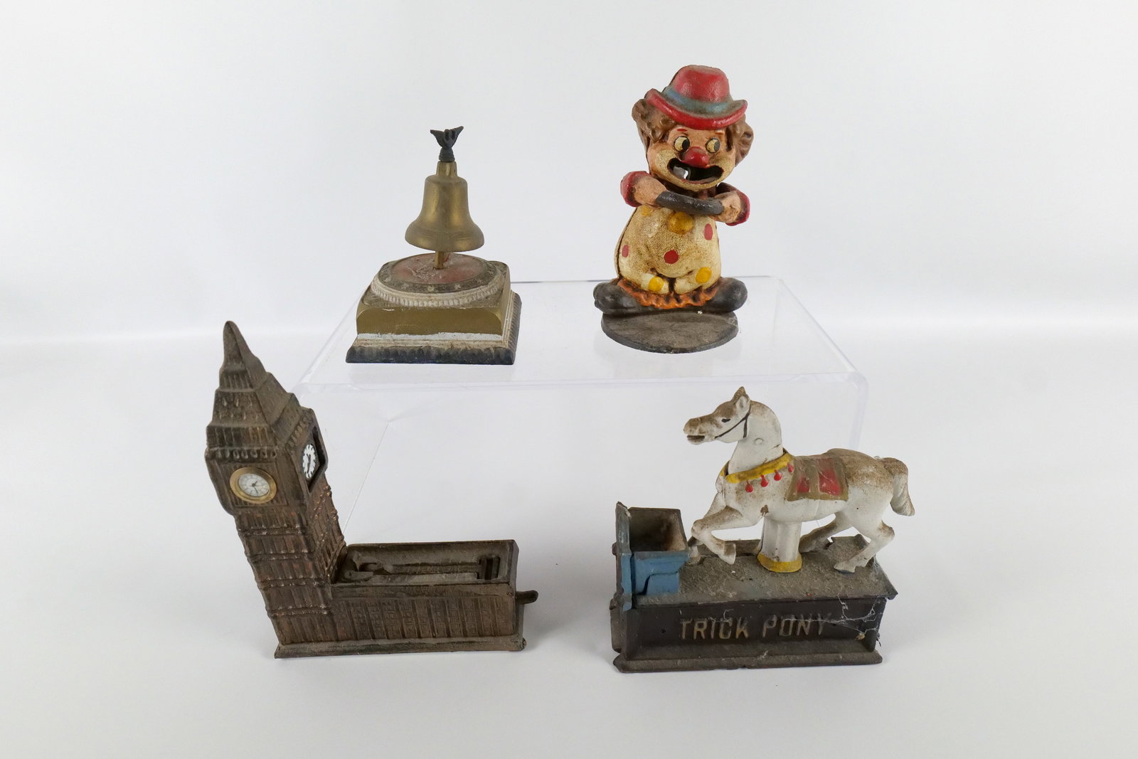 Lot of 4 Cast Iron Mechanical Banks (1 of 10)