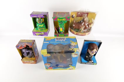 Lot of 6 Assorted Character Novelty Banks - In Original Boxes