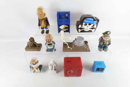 Lot of Assorted Novelty Banks