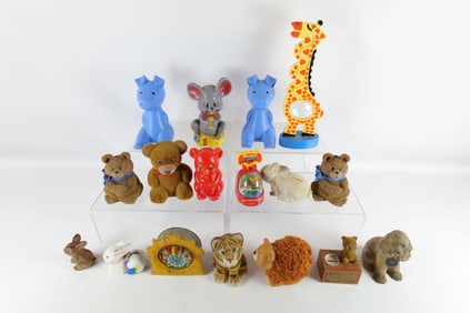 Lot of Assorted Banks - Many Kids Themed