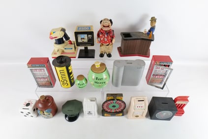 Lot of Assorted Novelty Banks