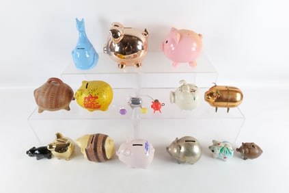 Lot of Piggy Banks and a Kangaroo