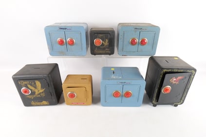 Lot of Metal Combination Lock Banks