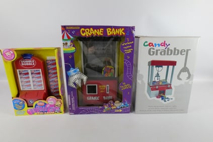 Lot of 3 Banks and Toys in Original Boxes