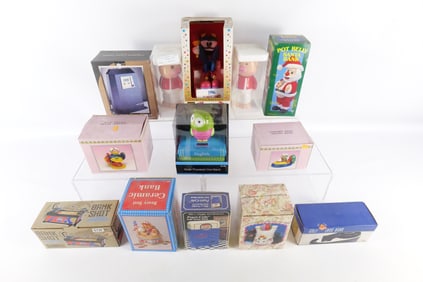 Lot of Novelty Banks in Original Packaging