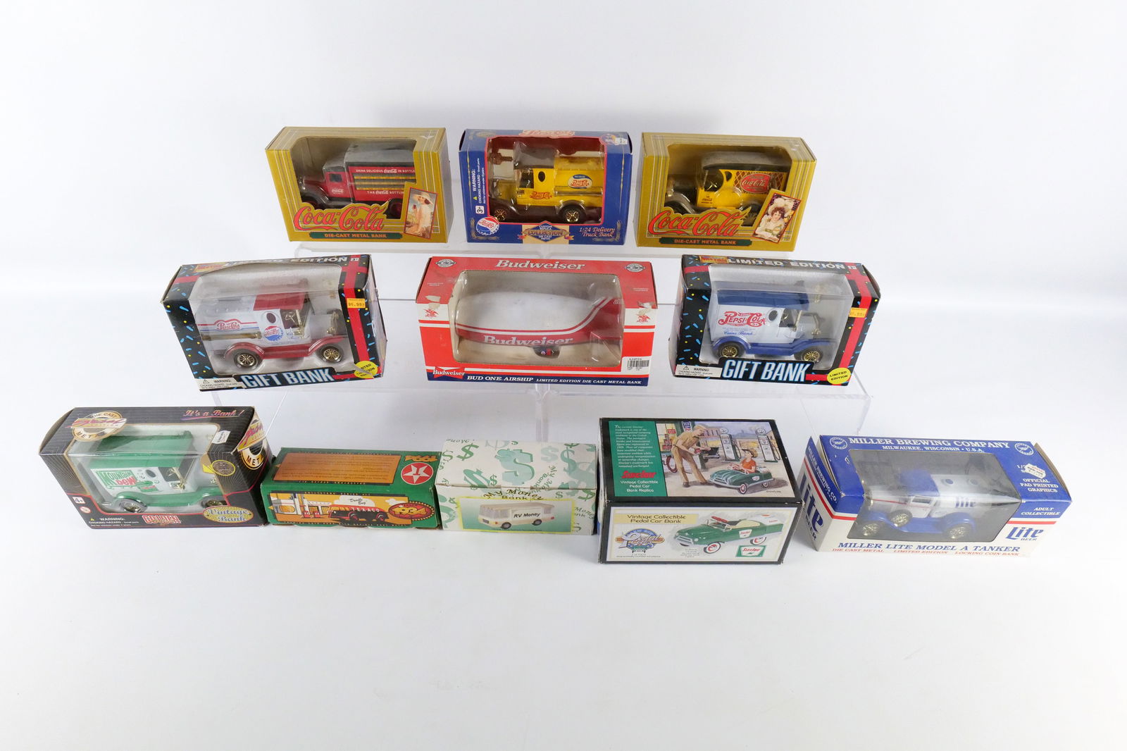 Lot of Diecast Vehicle Advertising Banks (1 of 13)
