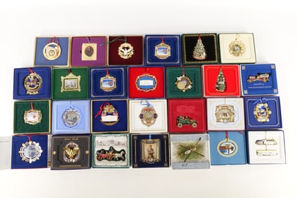 Lot of The White House Historical Collection Christmas Ornaments