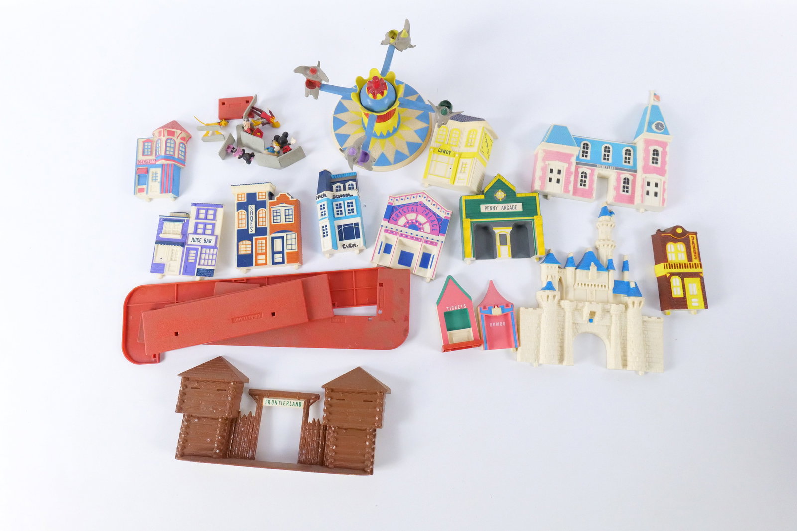 Group Lot of Plastic Disney Playset Parts: Group Lot of Plastic Disney Playset Parts. Incomplete. All invoices must be paid within 24 hours of the sale. We offer multiple shipping options, please read the shipping terms to understand your opti