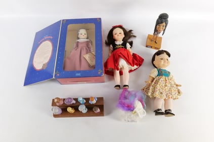 Lot of Dolls and Doll Collectibles